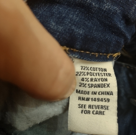 Ashley Mason size 9 women's jeans floral distressed design decorative - Picture 5 of 7